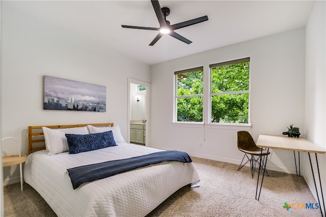 112 Oak Plaza Dr, Georgetown, TX 78628 - bedroom featuring carpet flooring, baseboards, and ceiling fan