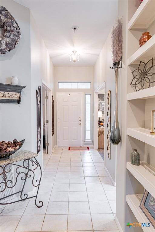 view of tiled entryway