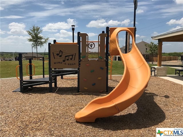 view of jungle gym