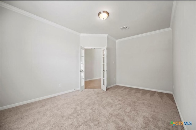 30125 Prairie Creek Ct, Brookshire, TX 77423 - carpeted spare room with crown molding and baseboards