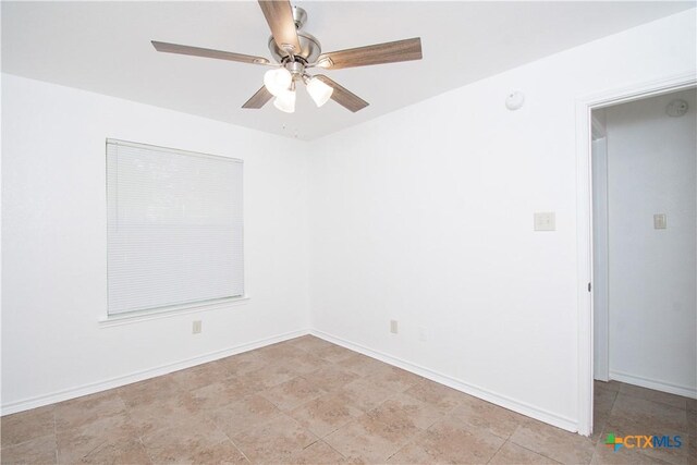 5111 Warwicke Dr, Temple, TX 76502 - empty room featuring ceiling fan and baseboards