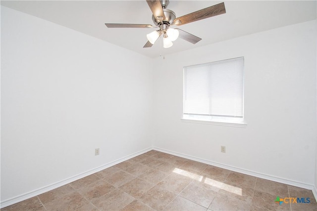 5111 Warwicke Dr, Temple, TX 76502 - spare room with baseboards and ceiling fan