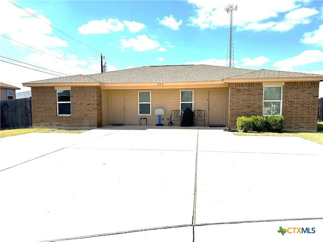 view of ranch-style house