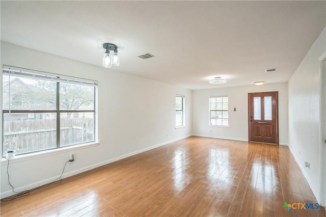 interior space featuring light hardwood / wood-style flooring