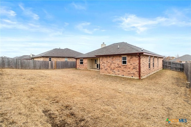 view of rear view of property