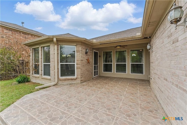 1711 Kelly Ct, New Braunfels, TX 78130 - view of patio featuring ceiling fan