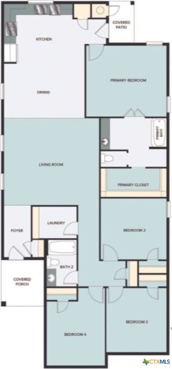 700 Running Creek Dr, Kyle, TX 78640 - floor plan