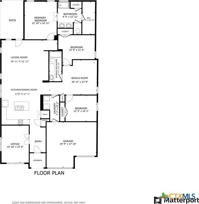 21203 Santa Rosa Ave, Lago Vista, TX 78645 - view of property floor plan