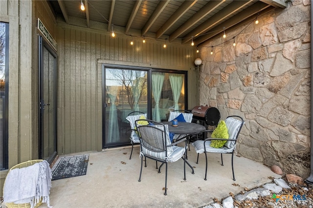 view of patio / terrace with outdoor dining area