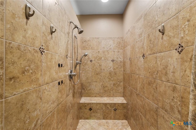 106 Sandstone Ct, Victoria, TX 77904 - full bath featuring a tile shower