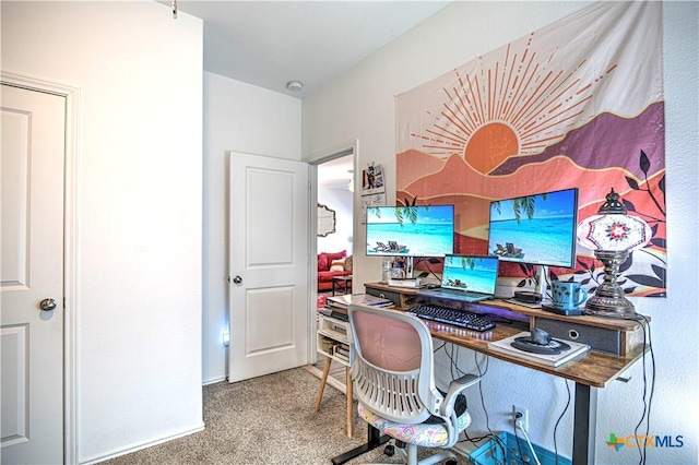 office featuring carpet floors