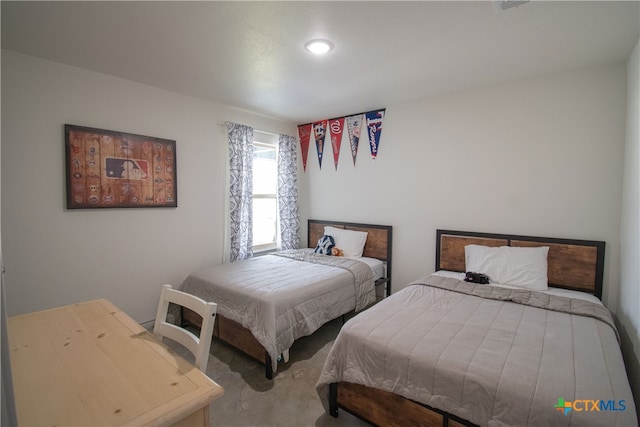 bedroom with carpet floors