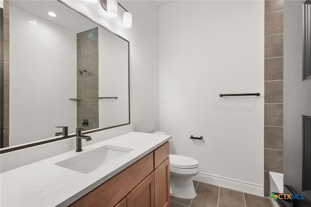1123 Vintage Way, New Braunfels, TX 78132 - bathroom with vanity and tile patterned floors