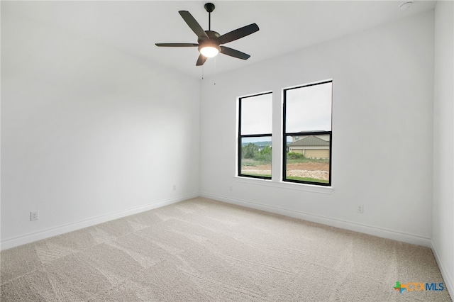 1123 Vintage Way, New Braunfels, TX 78132 - empty room featuring light colored carpet and ceiling fan