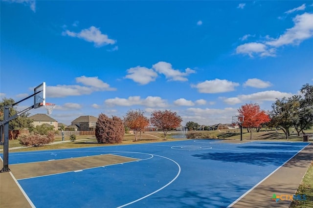 view of sport court