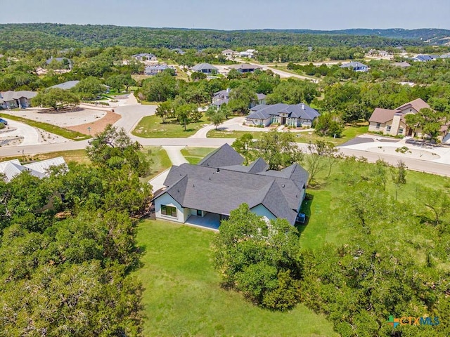 aerial view of residential area