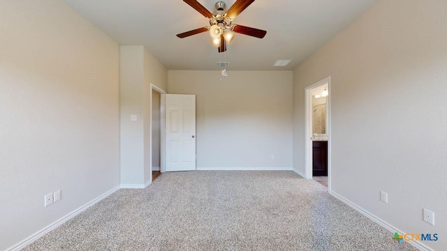 4013 Hayes Ct, Belton, TX 76513 - empty room featuring a ceiling fan, light carpet, and baseboards
