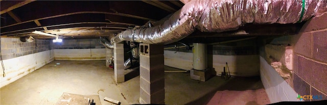 view of basement
