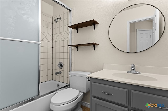 2207 Merle Dr, Copperas Cove, TX 76522 - full bathroom with bath / shower combo with glass door and vanity