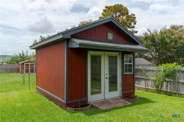 2207 Merle Dr, Copperas Cove, TX 76522 - view of outbuilding featuring french doors