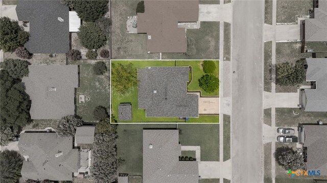 2207 Merle Dr, Copperas Cove, TX 76522 - aerial view of residential area with property boundaries highlighted