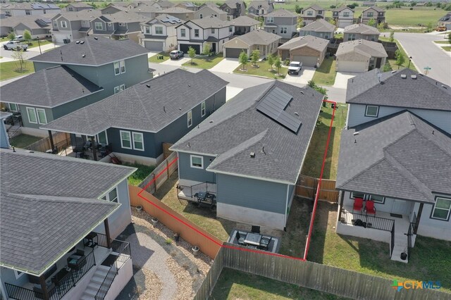 305 Stone Water Ln, Jarrell, TX 76537 - birds eye view of property featuring a residential view