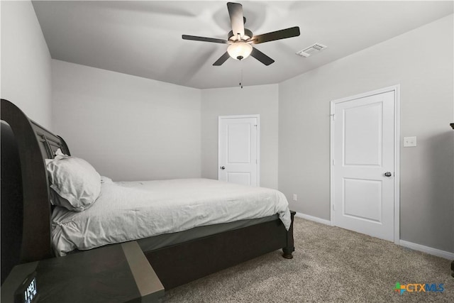 7005 Mcgregor Loop, Killeen, TX 76549 - bedroom featuring carpet and a ceiling fan