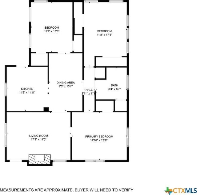 905 N 33rd St, Waco, TX 76707 - view of floor plan / room layout
