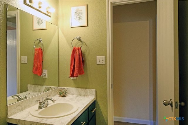 bathroom featuring vanity