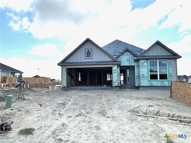 view of property under construction