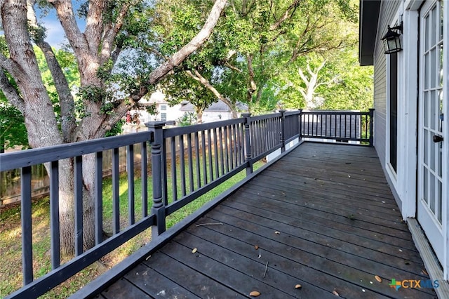 608 Chimney Rock Dr, Victoria, TX 77904 - view of wooden deck