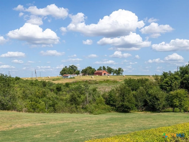 view of landscape with a rural view