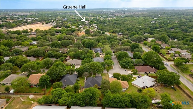 bird's eye view featuring a residential view
