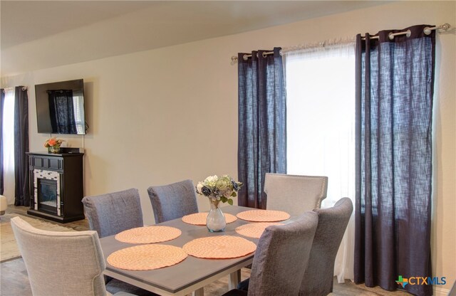 view of dining area