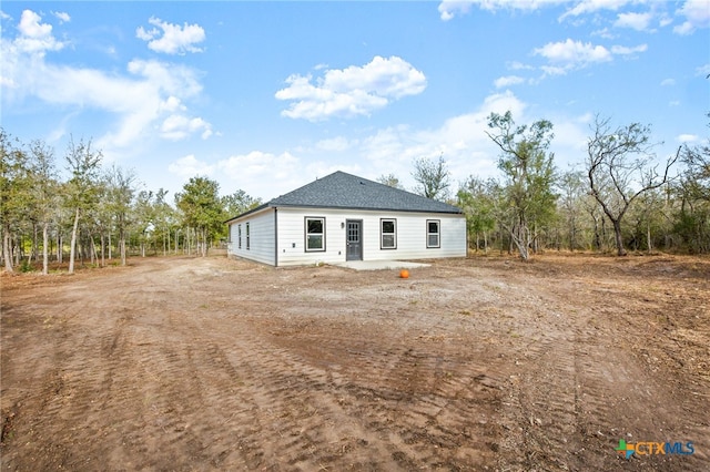 view of rear view of property