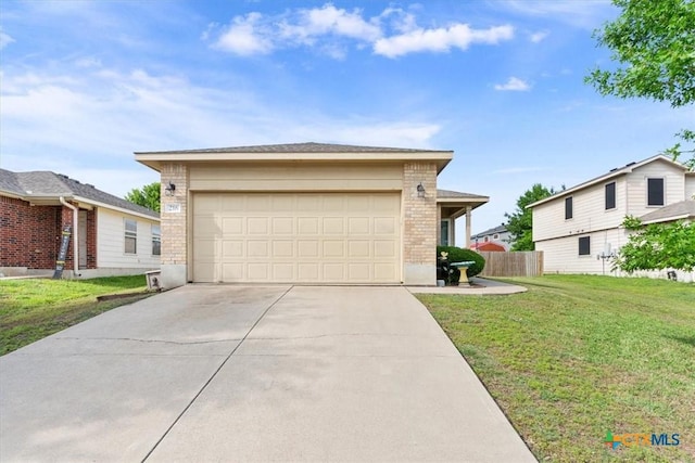 216 Pullman Place Blvd, Temple, TX 76502 - view of front of house with brick siding, concrete driveway, and a garage