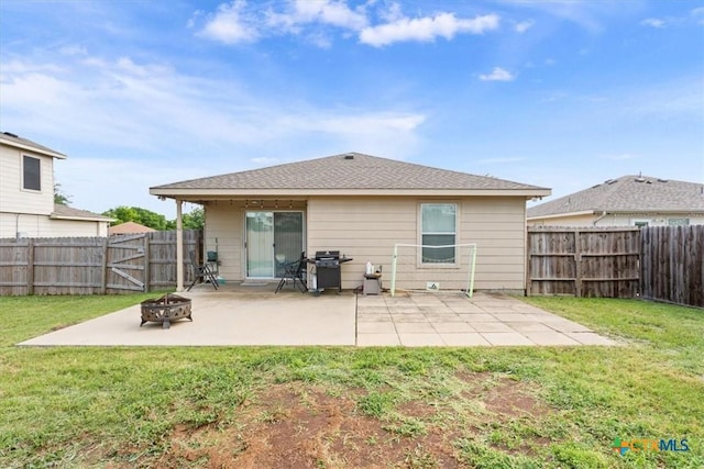 216 Pullman Place Blvd, Temple, TX 76502 - back of house featuring a fire pit and a patio area