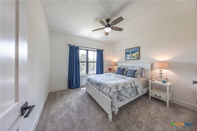 150 Panorama Dr, Wimberley, TX 78676 - bedroom featuring carpet flooring and ceiling fan