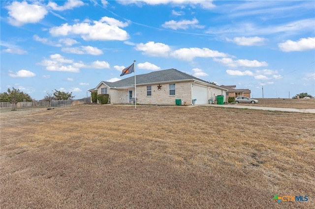 846 Thomas St, Copperas Cove, TX 76522 - back of property with stone siding and a garage