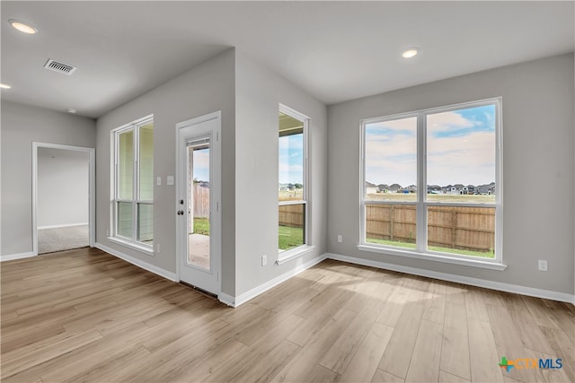 interior space featuring light hardwood / wood-style flooring