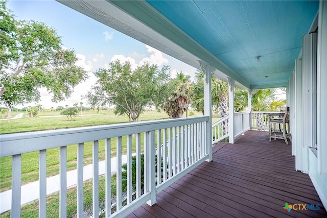 24135 State Highway 172, Port Lavaca, TX 77979 - wooden porch featuring a yard