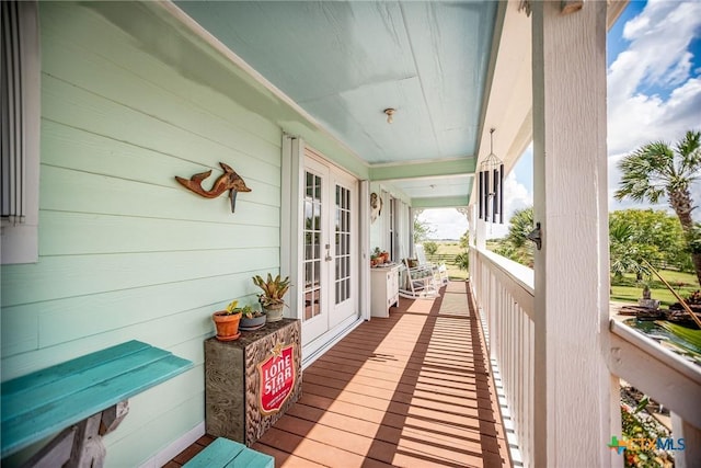 24135 State Highway 172, Port Lavaca, TX 77979 - wooden porch with french doors