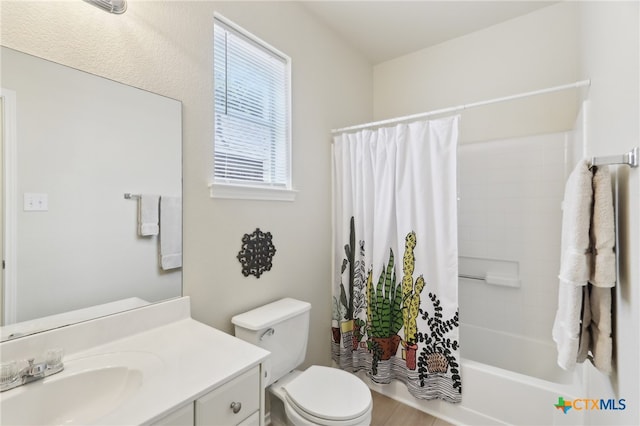 19303 Anna Kate Ct, Pflugerville, TX 78660 - full bathroom with vanity, toilet, and shower / tub combo