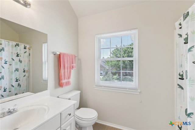 19303 Anna Kate Ct, Pflugerville, TX 78660 - full bathroom with healthy amount of natural light, vanity, toilet, and baseboards