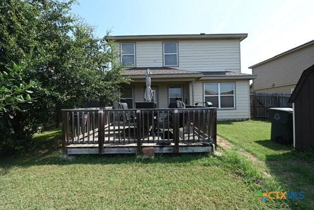 309 Bashaw Loop, Temple, TX 76502 - rear view of property with a deck