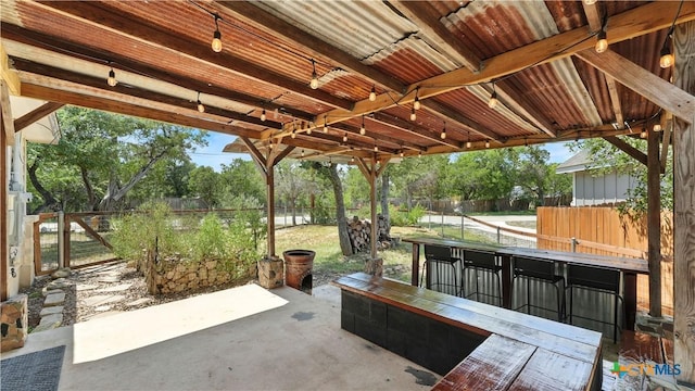 543 Scenic Terrace Dr, Canyon Lake, TX 78133 - fenced backyard with a patio area