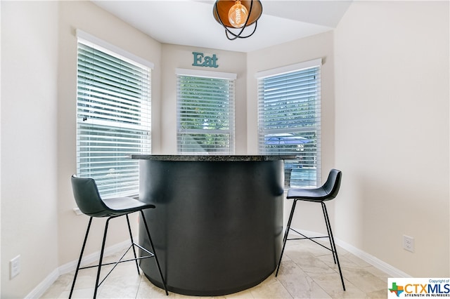 view of dining area