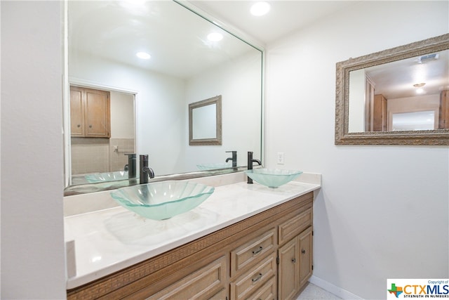 bathroom featuring vanity