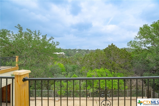 view of balcony