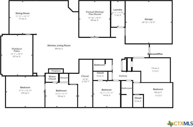 1386 Lyme Park, Bulverde, TX 78163 - view of floor plan / room layout